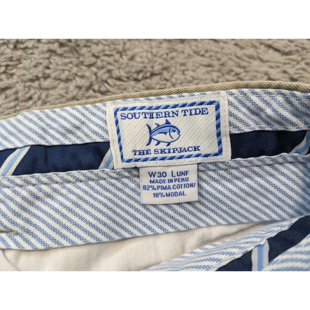 Southern Tide Skipjack Chino Pants Mens 30 Pima Cotton Modal Beige inseam:25.5